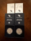 2015 W American Eagle Silver 1oz Uncirculated Coin Lot - 2 Coins COA OGP