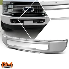 For 17-19 Ford F250 F350 Super Duty w/o Fog Lamp OE Style Front Bumper Chrome