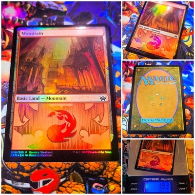 MTG Mountain V.3   Nm Guild-themed Land Ravnica Weekend Promo FOIL B06/010 OG