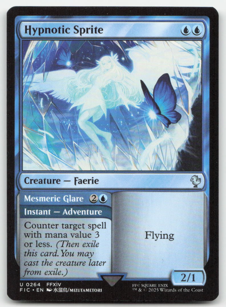 Hypnotic Sprite 264 FIC Commander: FINAL FANTASY Magic MTG NM