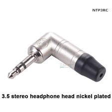Image of Jack Socket to Right Angled 3.5mm Stereo Jack Plug Adapter 3-core NTP3RC-B