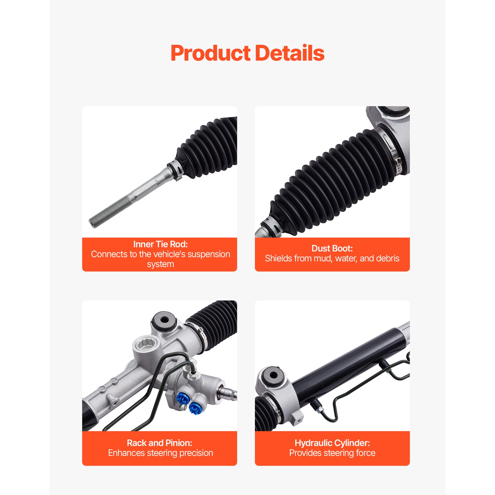 Power Steering Rack and Pinion Assembly for Lexus ES350 07-12 Toyota Camry 07-11