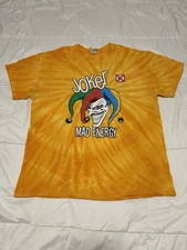 2010’s Joker Mad Energy Drink Promo Tie-Dye T-Shirt Size XL Circle K Jester