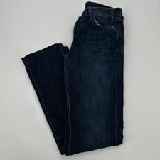 Current Elliott The Straight Leg Jeans Banjo Blue Classic Fit Women's Size 28