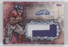 2014 Topps Inception Magenta 9/25 Andre Williams #IAJP-AW Jumbo Patch Auto 2du