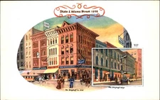 The Berghoff Restaurant Chicago Illinois vintage postcard q774