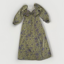 Urban Outfitters Kitty Floral Puff Sleeve Dress Womens L Forest Ethereal Wedding