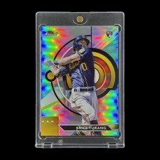 BRICE TURANG ROOKIE SILVER CHROME REFRACTOR CARD 2023 Topps Finest - Brewers. rookie card picture