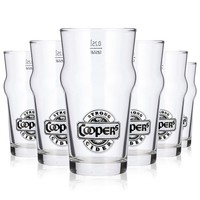 6X Coopers Bier Glas 0,25L Becher Kontur Pint Rastal Bierglas Bierkrug