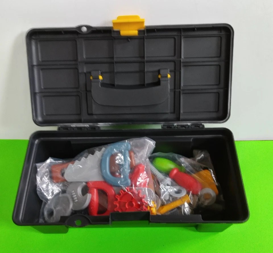 Kids Small Plastic Toolbox & Plastic Accessories - Image 4 of 4