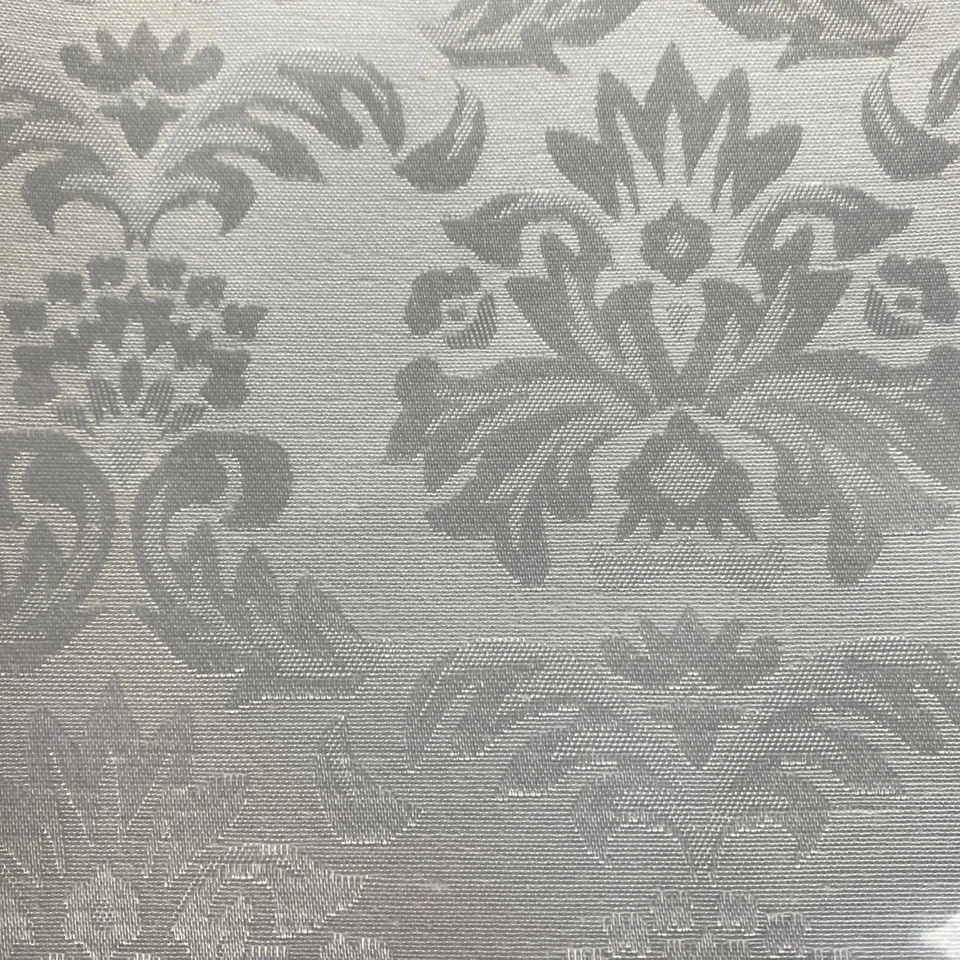 Fleur De Lis Easy Care White Tablecloth 60” x 102” Oblong NEW - Image 2 of 4