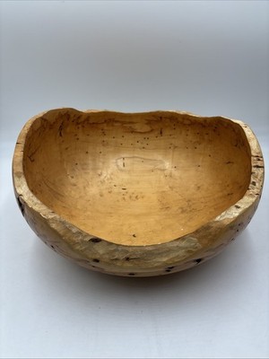 VTG Niall Mathiesen Turned Wood 13  Bowl Box Elder XL Grain Color Georgia Art