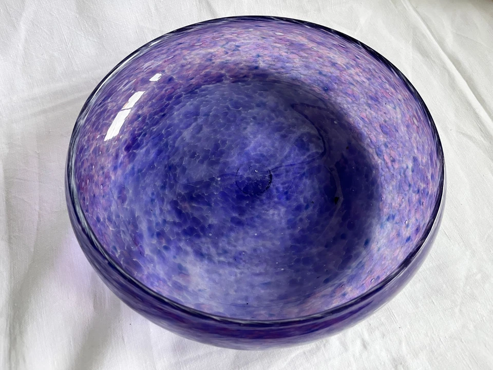 Lovely Large Art Deco Monart Glass Bowl or Dish (Shape Y, Size V) 27cm diam. - Image 4 of 4