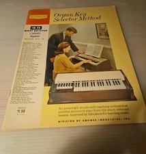 Vintage 1959 Audion Organ Key Selector Method 45 Beloved Folk/Country Song Book