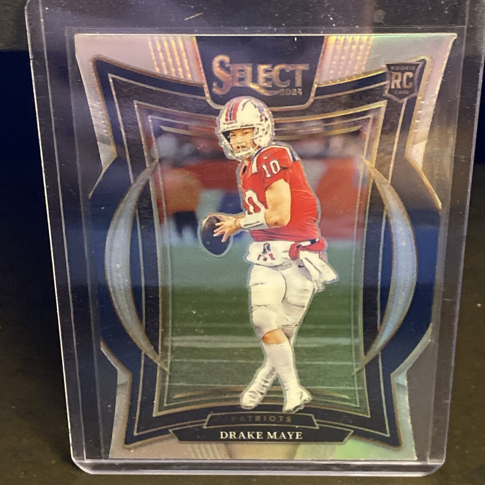 2024 Panini Select - Concourse Drake Maye Rookie Silver Prizm Die-Cut #27