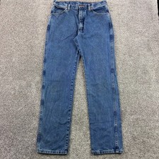 Vintage Wrangler Jeans Men 34x34 Blue Cowboy Cut Straight Denim 13MWZ 1013MWZGK