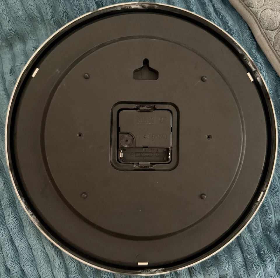 Washington Nationals 12 Inch WinCraft Chrome Plastic Wall Clock - Image 2 of 2