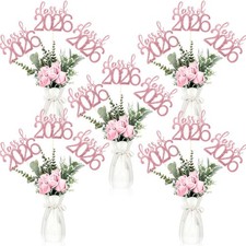 24 Pcs 2026 Graduation Decorations Class of 2026 Graduation Centerpiece Sticks..