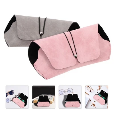 2 Pcs Porte Lunette Étui À Lunettes De Soleil Portable Domestique Pour - Photo 1/4