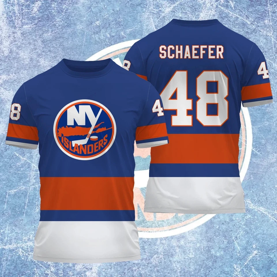 HOT SALE!! Matthew Schaefer #48 New York Island 2025 Player Name & Number S-3XL - Image 3 of 4