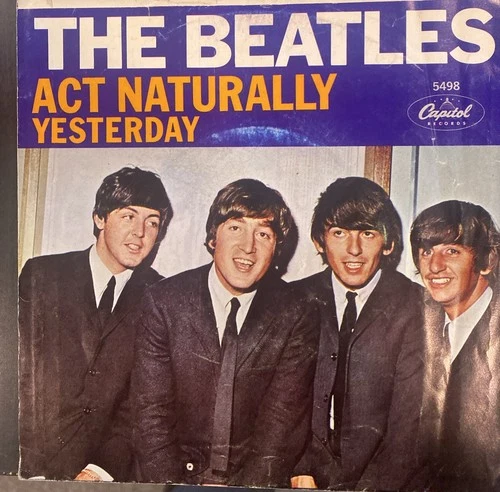 The Beatles-Yesterday 45 With PS Vg+
