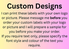 Personalised craft labels. Loop Labels. Sew in fabric clothing labels tags.