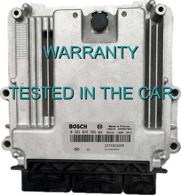 Steuergerät ECU Renault Master 2.3 DCI 0281019382 237102265R, tested in the car