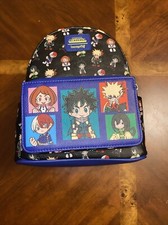Loungefly My Hero Academia Character Print Mini Backpack NWT