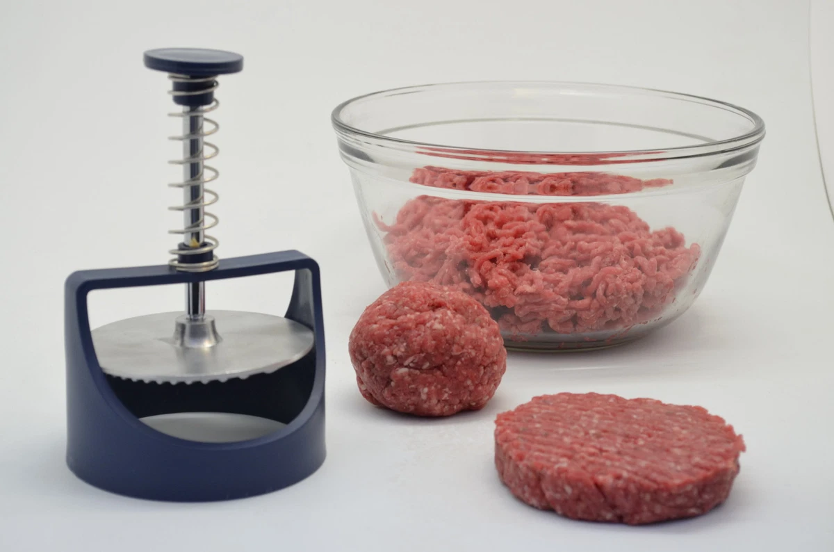 Prensa rápida Neat Ideas - ¡Hamburguesas caseras saludables! Prensa de hamburguesas