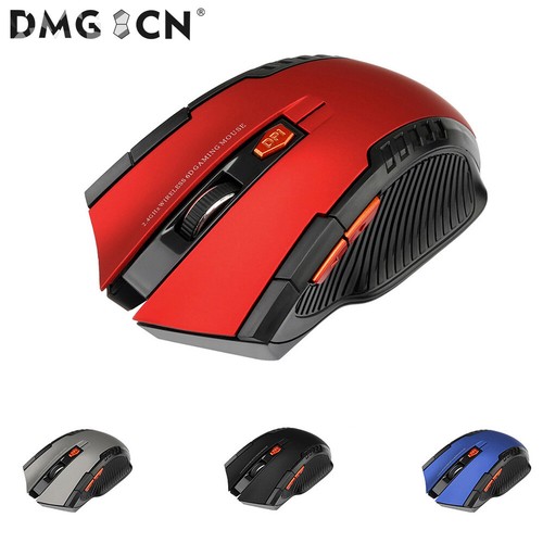 Funk Maus Gaming Kabellos Wireless Mouse Für PC Laptop Schwarz Grau Rot Blau USB - Bild 12 von 16