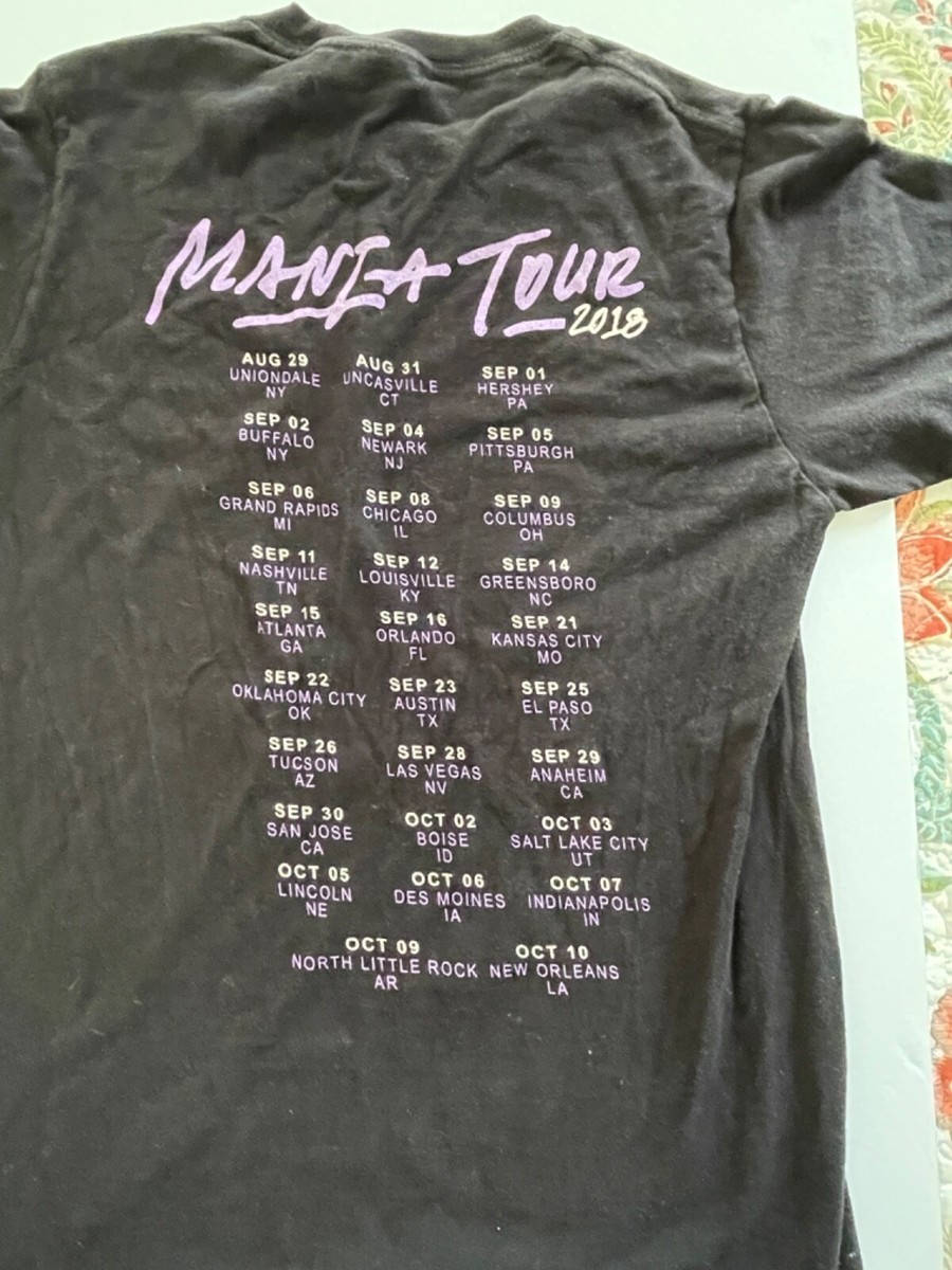 Fall Out Boy 2018 Mania Tour Shirt Size Small | eBay
