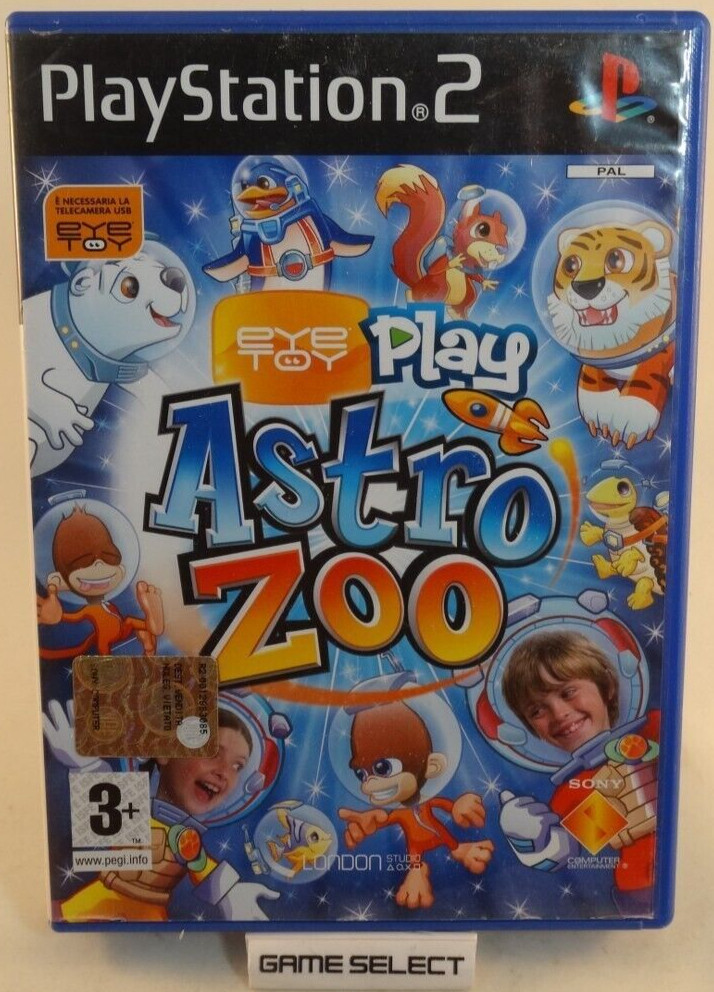 EyetoY Play Astro Zoo Eye Toy Sony PS2 Playstation 2 PAL ITA ITALIEN COMPLET