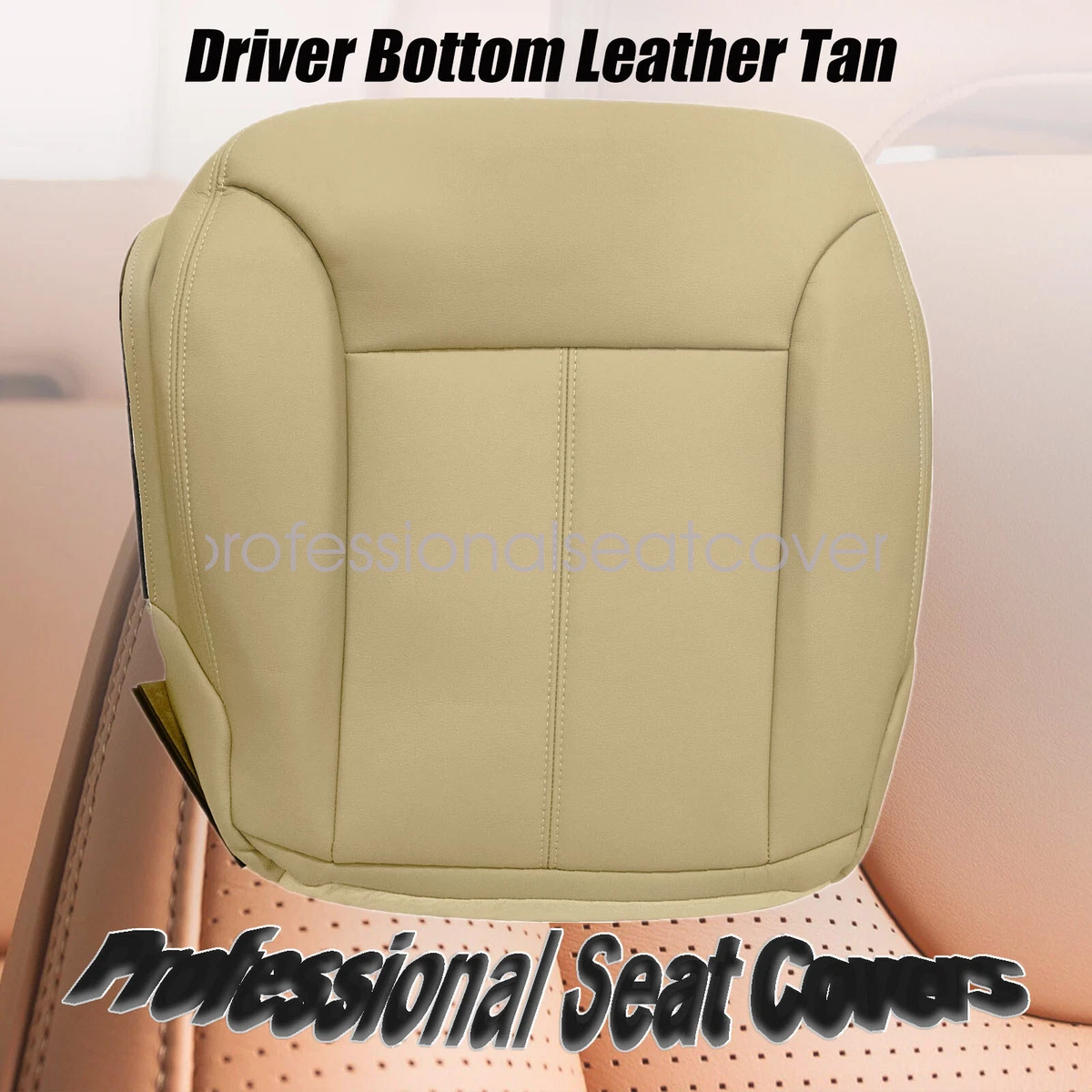 Funda Inferior De Asiento Conductor Para Mercedes Benz GL320 GL450 2007-2012 – Soillar, Microfibra, Color Beige Cashmere