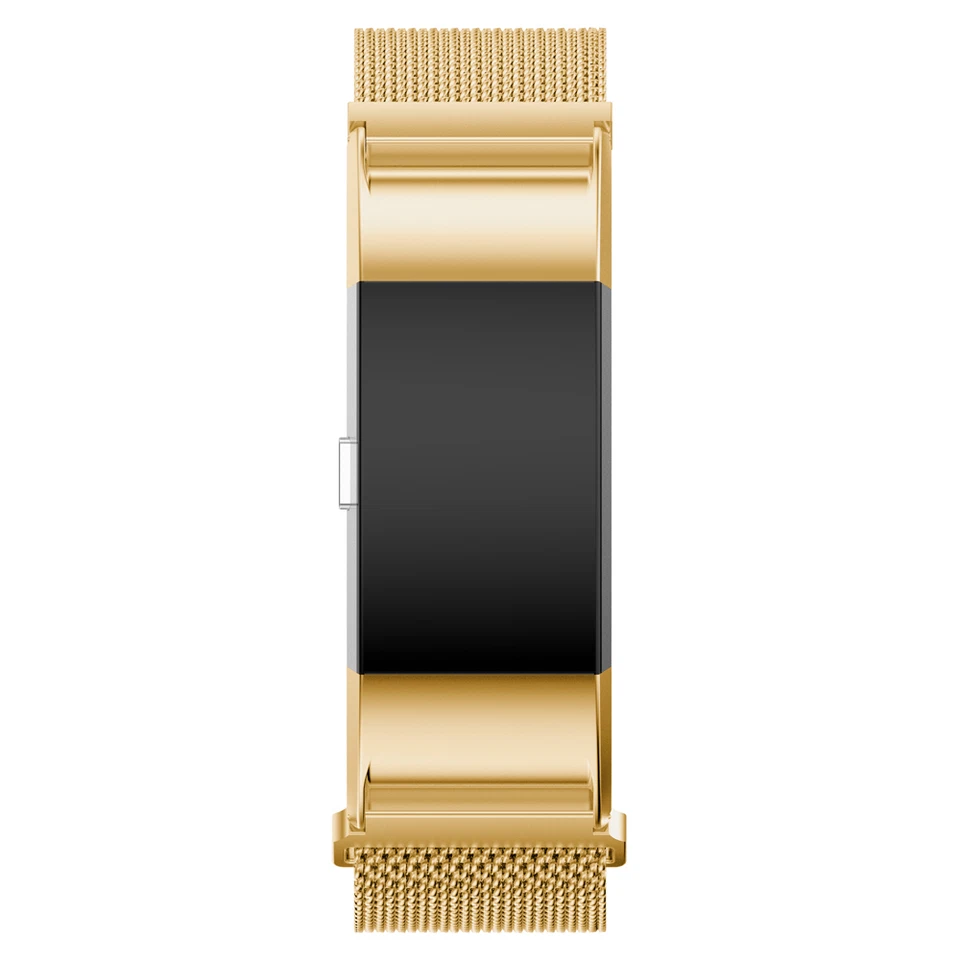 Correa de bucle magnético milanés de acero inoxidable para pulsera de reloj FitBit Charge 2 Foto 4 de 4