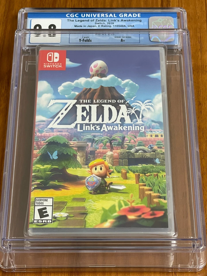 2019 Switch The Legend of Zelda Link's Awakening CGC Graded 9.8 Y-Fold A+ SEAL - Image 3 of 4