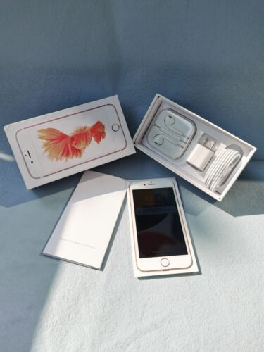 99% N ew Apple iphone 6S -64GB  -Rose Gold with box Unlocked 4G smartphone - Afbeelding 1 van 12