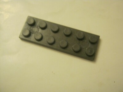 Mega Bloks Halo (1) Dark Gray With Gold Speckles 2x6 Plate. (021-3)