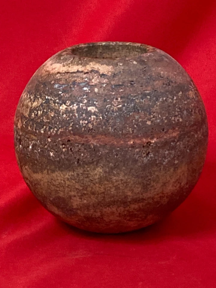 Candelabro votivo esfera arenisca 4,5"x3,5" peso 4 lb 7,8 oz Boho Hippie Foto 3 de 4