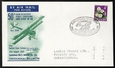 50TH ANNIVERSARY FIRST CROSSING COOK STRAIGHT BY AIR NEW ZEALAND 1970  (K515)