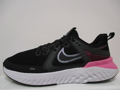women's legend react 2 running shoes - black/grey/pink