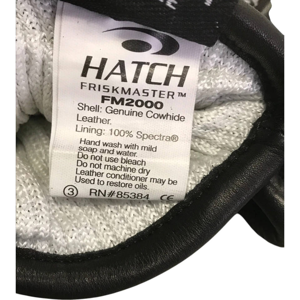 Guantes Hatch Friskmaster FM2000 Unisex Talla L Negro Cuero de Vaca Genuino Foto 4 de 4