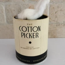 Vintage The Cotton Picker Can Cosmetic Nursery Advertising Bauer & Black Kendall