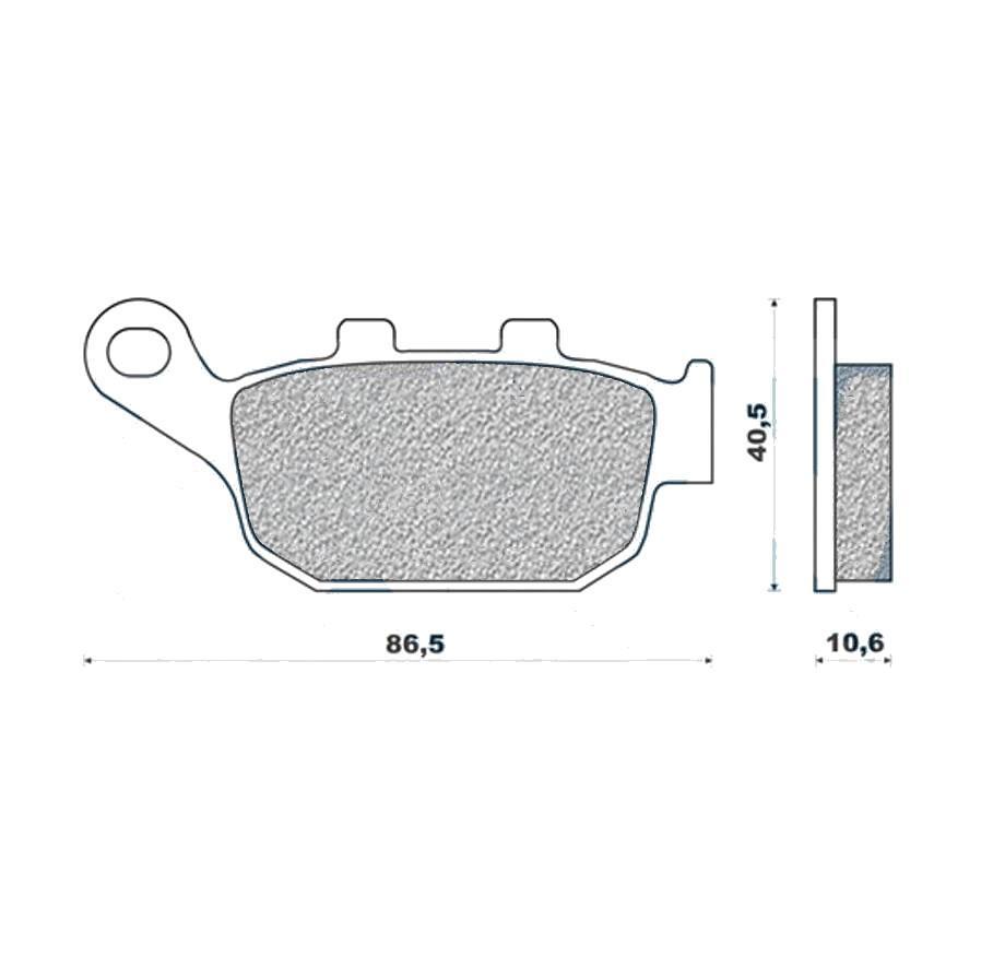 Plaquettes frein arrière moto Galfer 1054 compatible Kawasaki Suzuki