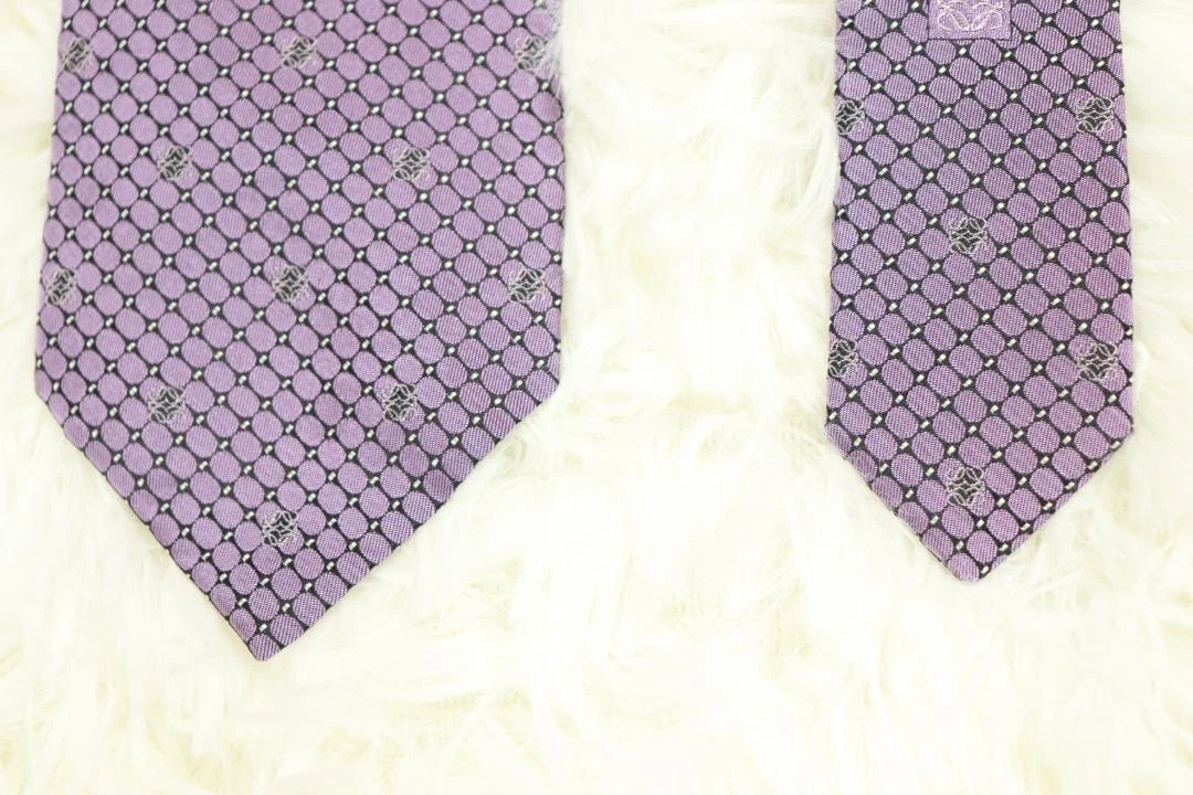 Cravatta cravatta cravatta uomo seta usata originale LOEWE abito classico lusso multicolore 3