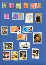 Lot 98 timbres oblitérés Caraïbes