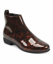 New Aerosoles Women's Spencer Brown Combo Ankle Boots Size 8 M Side Zip NWB