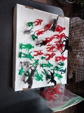Marx 1950s Roy Rogers 60MM Cowboy Lot Assorted Colors 33 FIGURES IN ALL