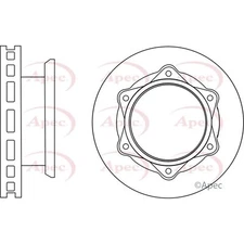 Apec Front Brake Disc (DSK2891) - OE High Quality Precision Engineered Part