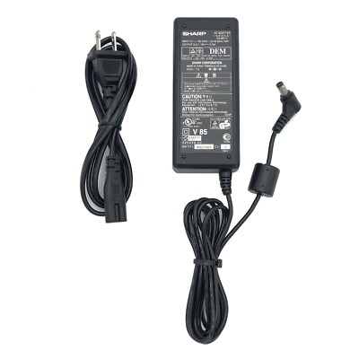 Genuine Sharp 60W AC Adapter EA-MV1V Power Supply 19V 3.16A 5.5x2.5 mm