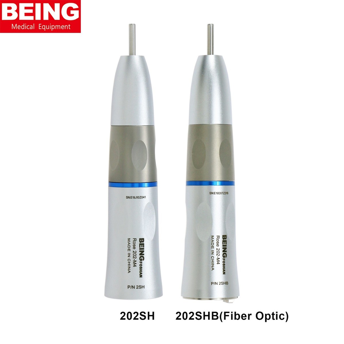 BEING Dental Low Speed Handpiece Fiber Optic Contra Angle 1:1 4:1